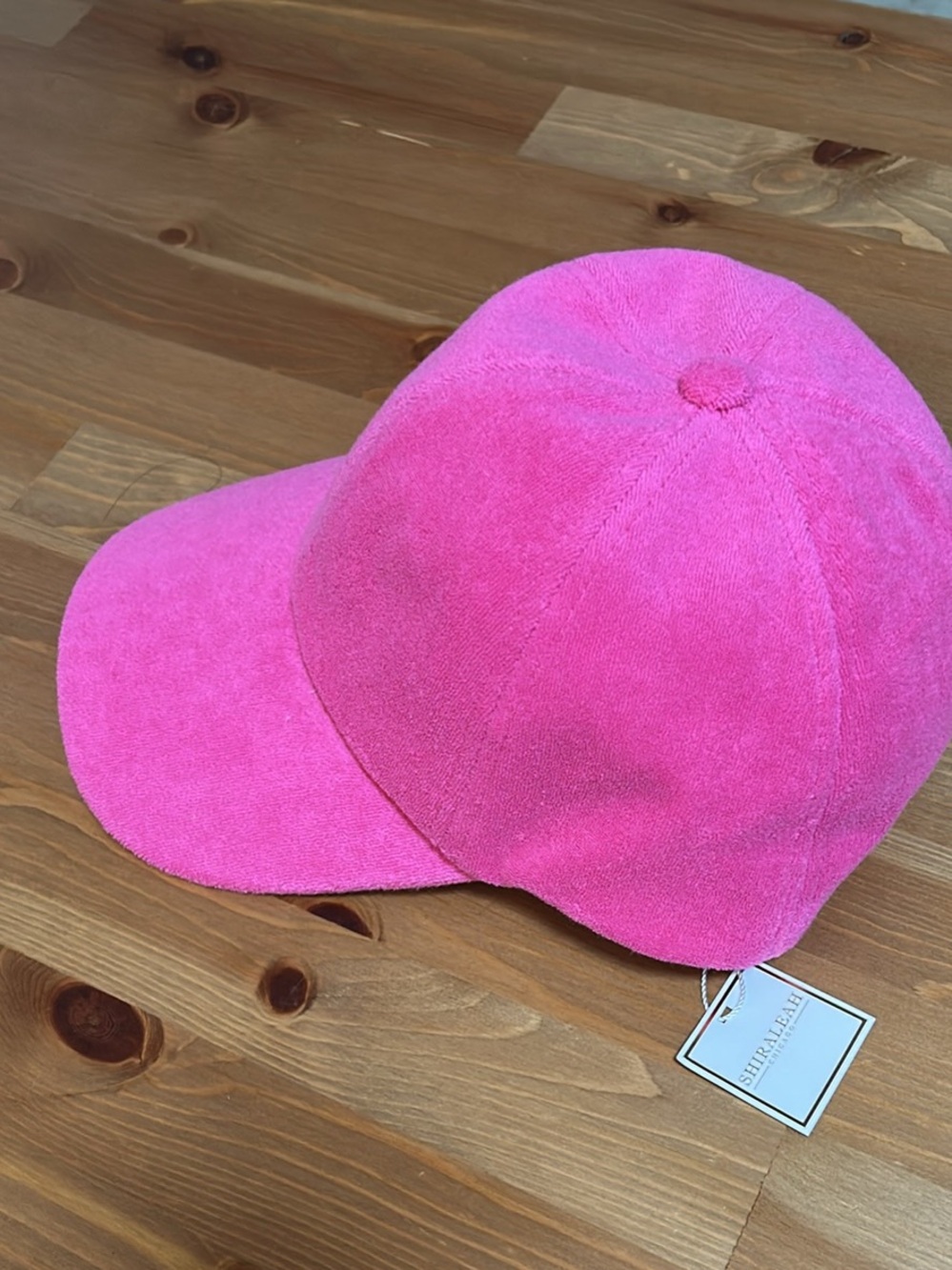 NWT Shiraleah Hot Pink Suede Baseball Cap